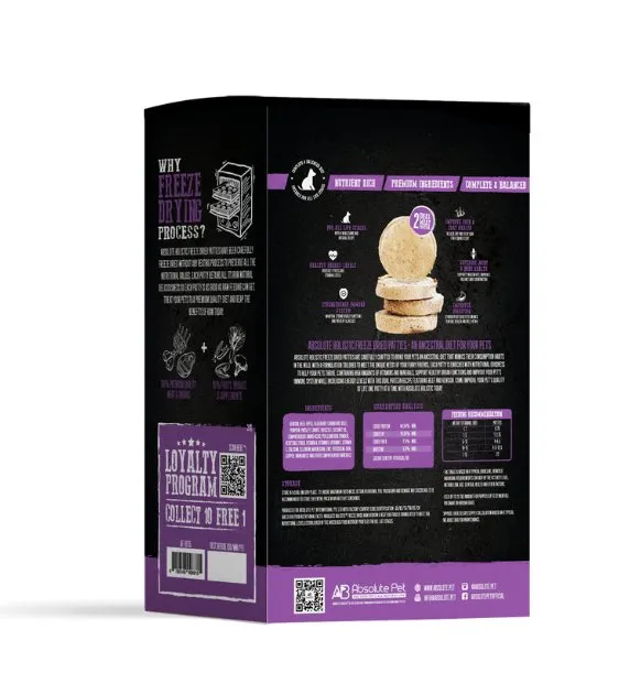 Absolute Holistic Freeze Dried Patties Dog Food (Venison & Beef)