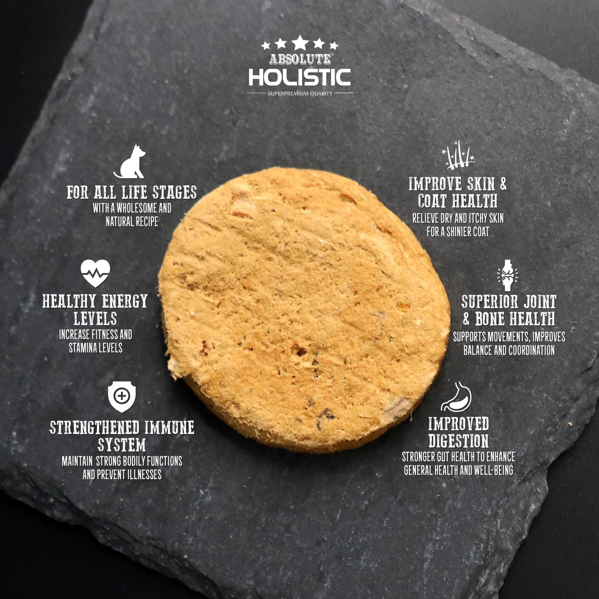 Absolute Holistic Freeze Dried Raw Patties for Dogs -  Lamb & Tuna (12.7oz)