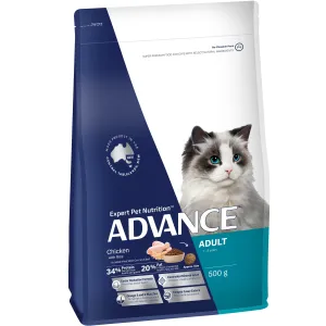 Advance Chicken and Rice Adult Cat Dry Food 500g