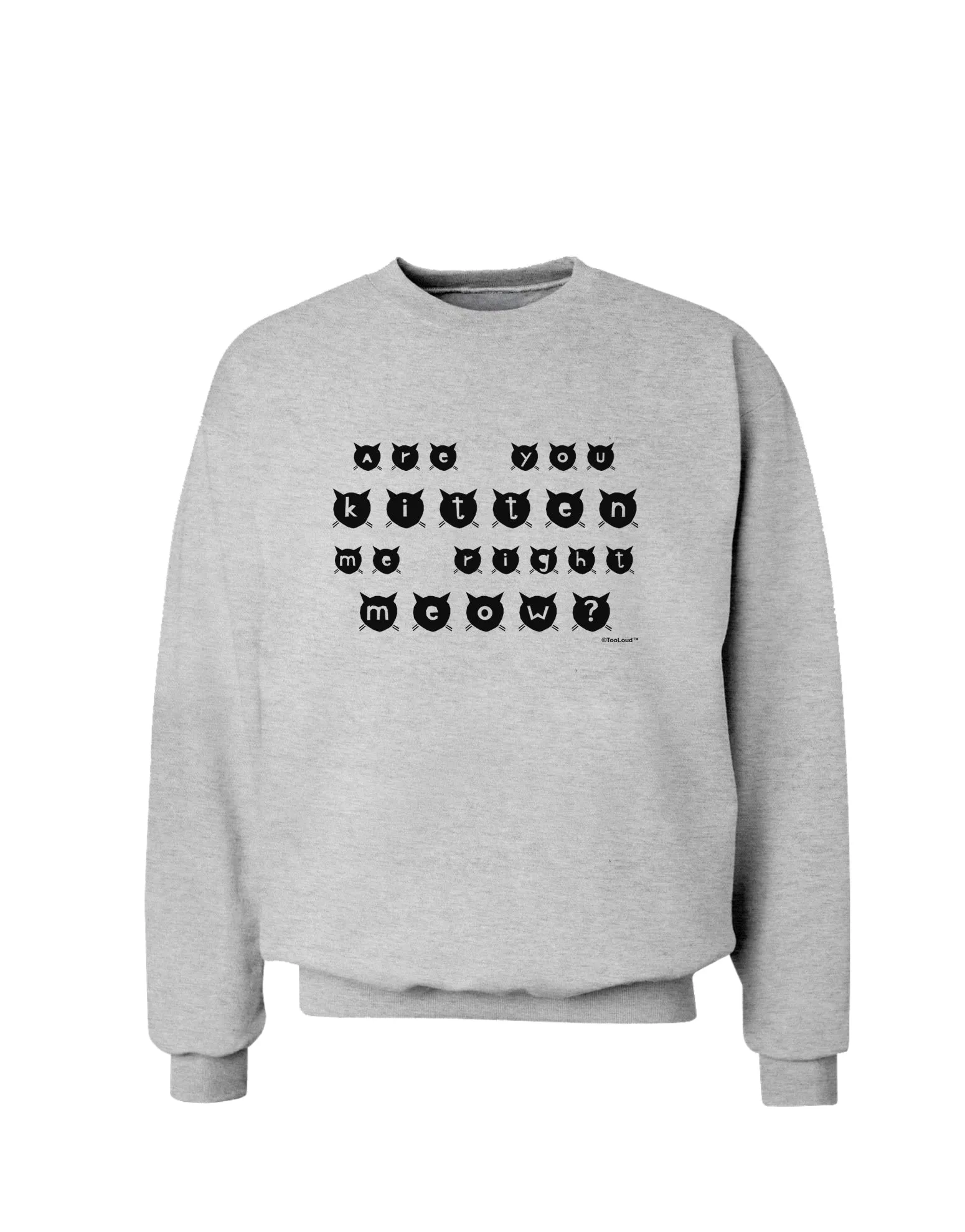 Are You Kitten Me Right Meow Cats Sweatshirt