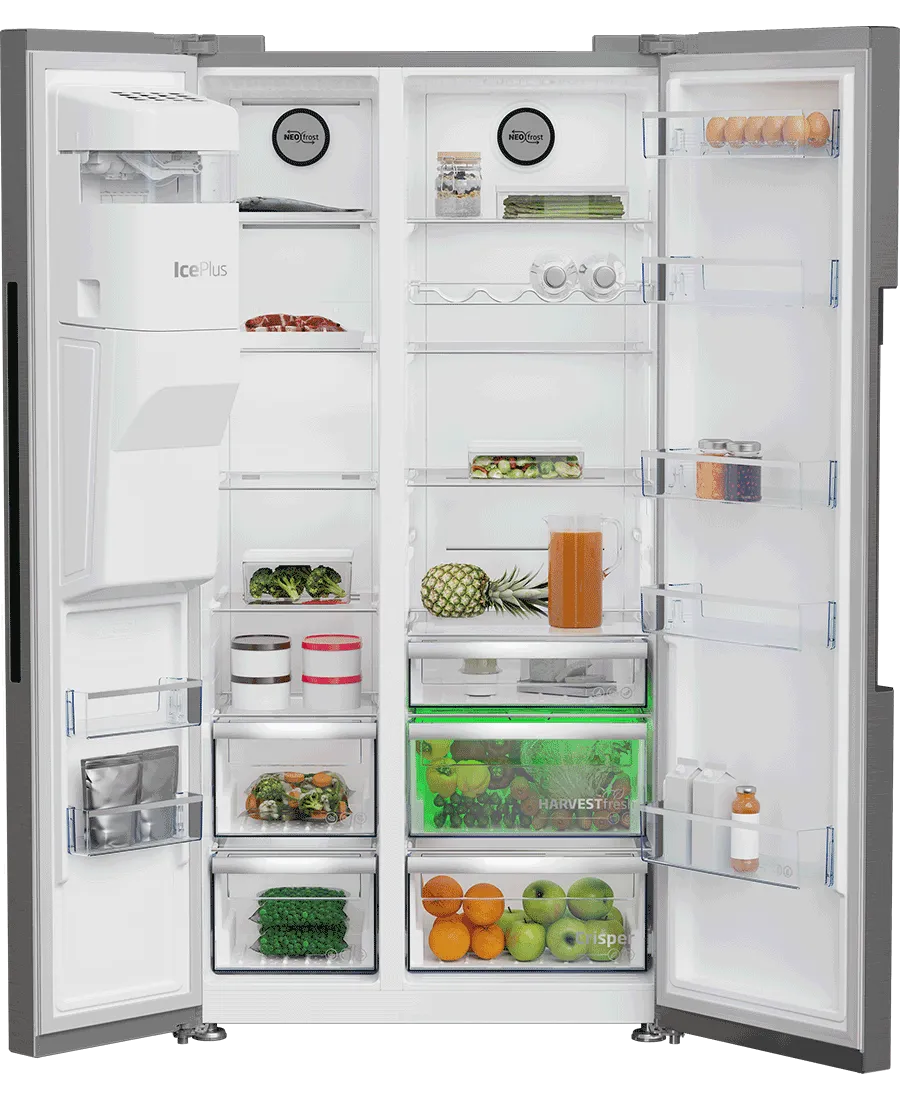 Beko Freestanding American HarvestFresh™ Fridge Freezer | ASP34B32VPS
