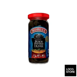 Borges Olives Pitted Black 340g