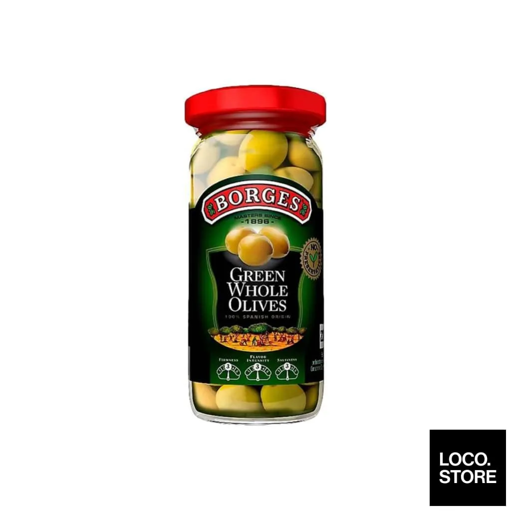 Borges Olives Whole Green 350g