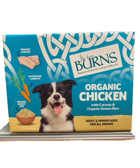 Burns Adult Dog Organic Chicken Trays