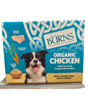 Burns Adult Dog Organic Chicken Trays