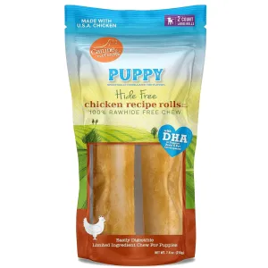 Canine Naturals Hide Free Chicken Rolls Puppy Chew