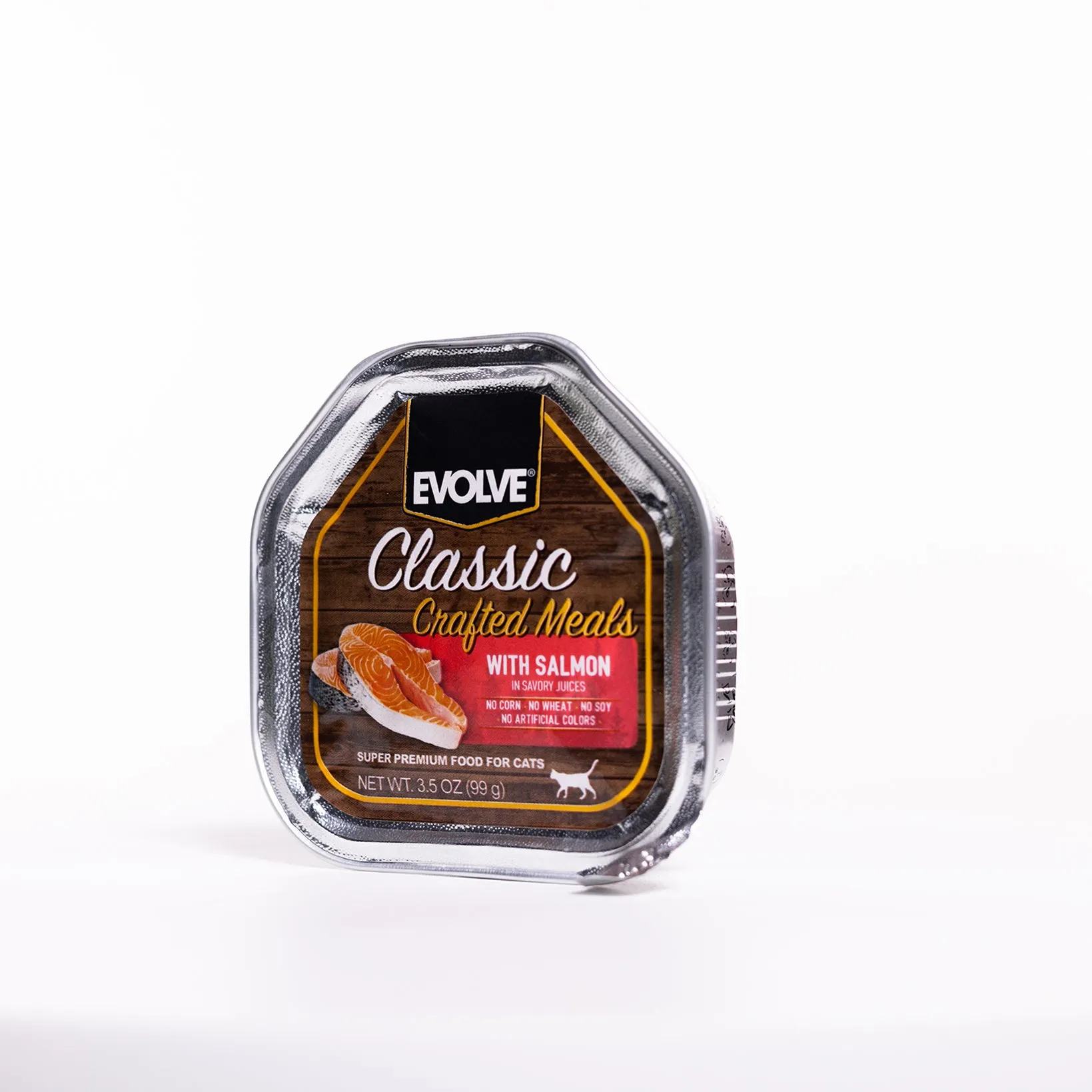 Classic Crafted Meals with Salmon Wet Cat Food | 3.5 oz - 15 pk | Evolve