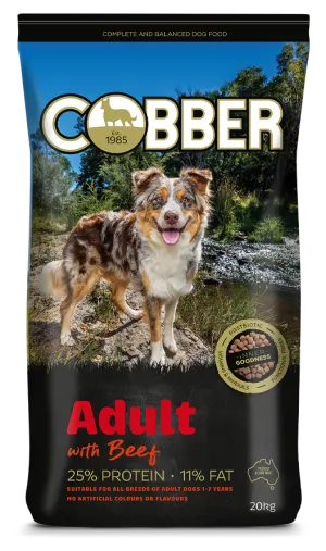 Cobber Adult Dog with Beef 20kg