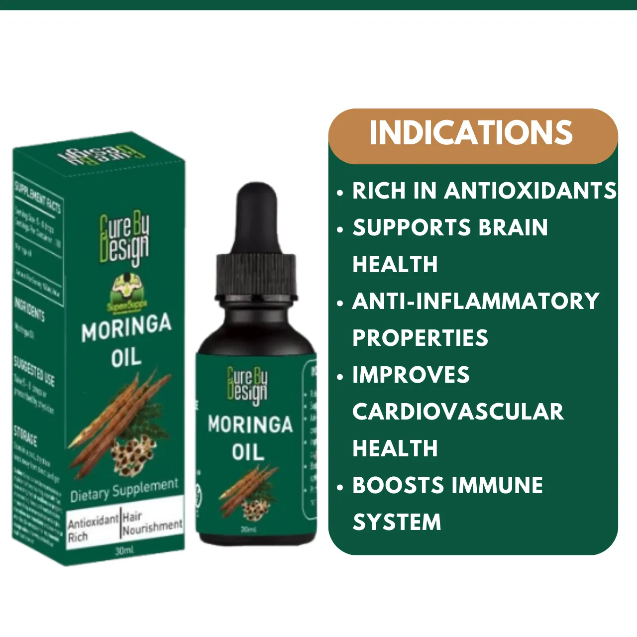 Cure By Design- Reveal Radiant Skin & Luscious Hair – Moringa