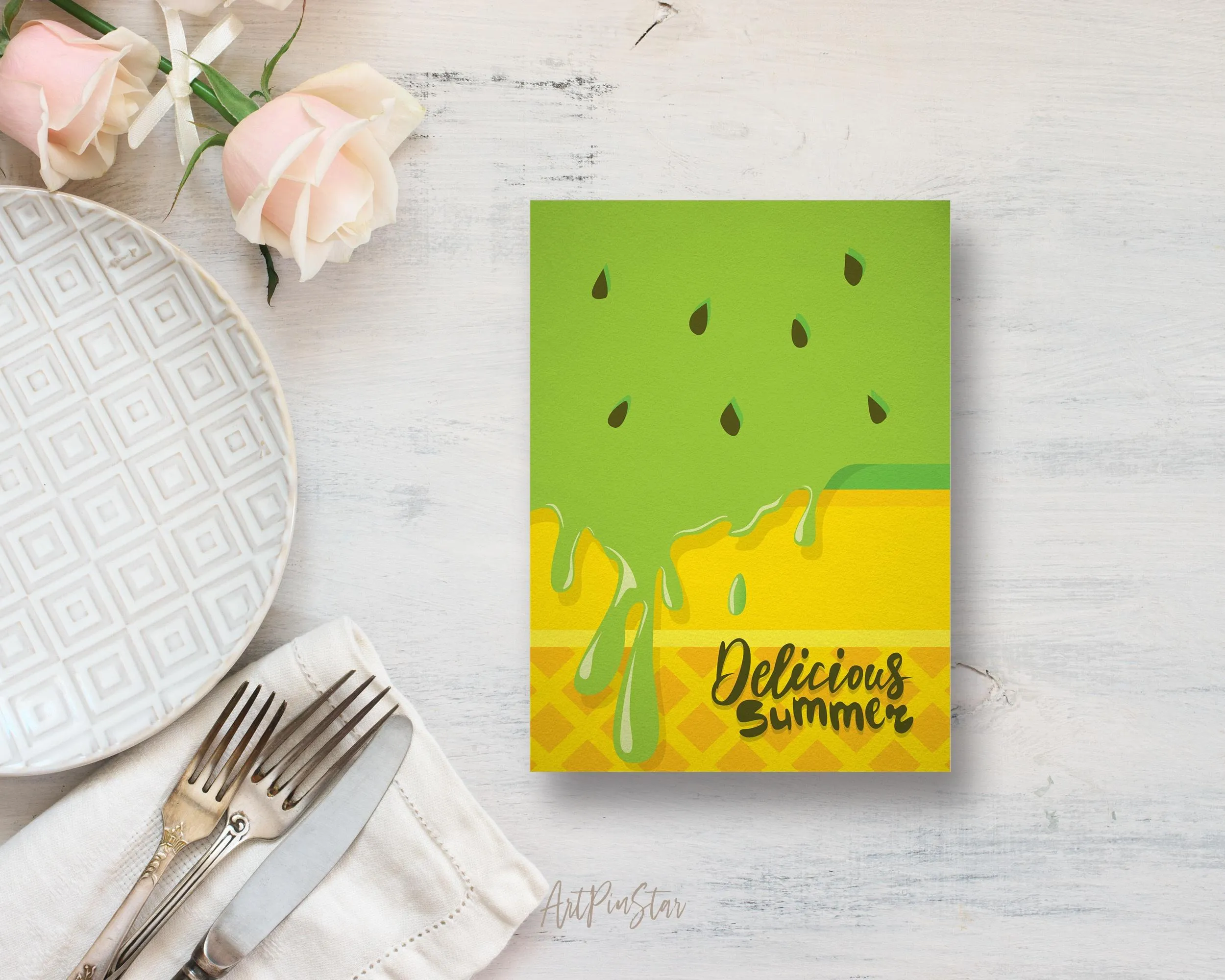 Delicious Summer Food Customized Gift Cards