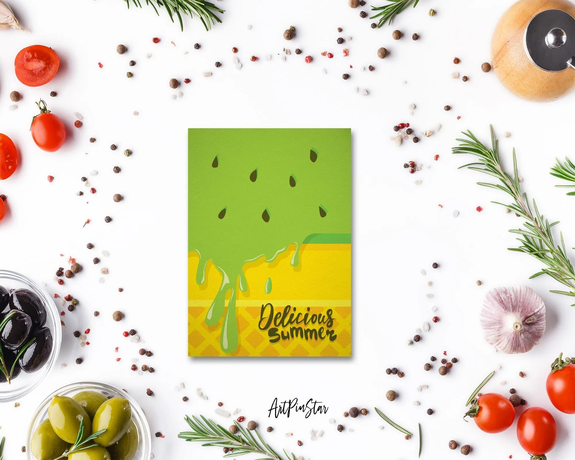 Delicious Summer Food Customized Gift Cards