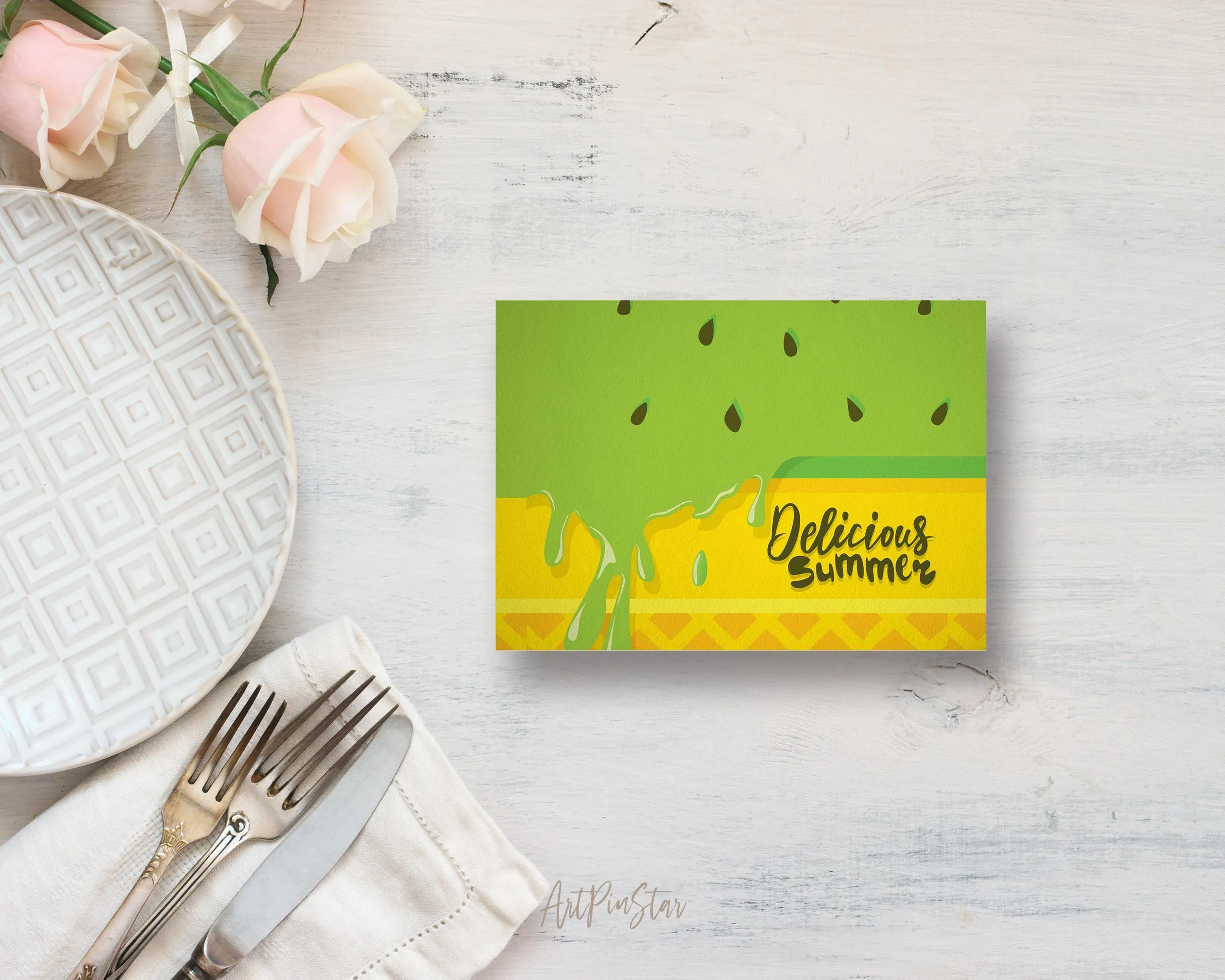 Delicious Summer Food Customized Gift Cards