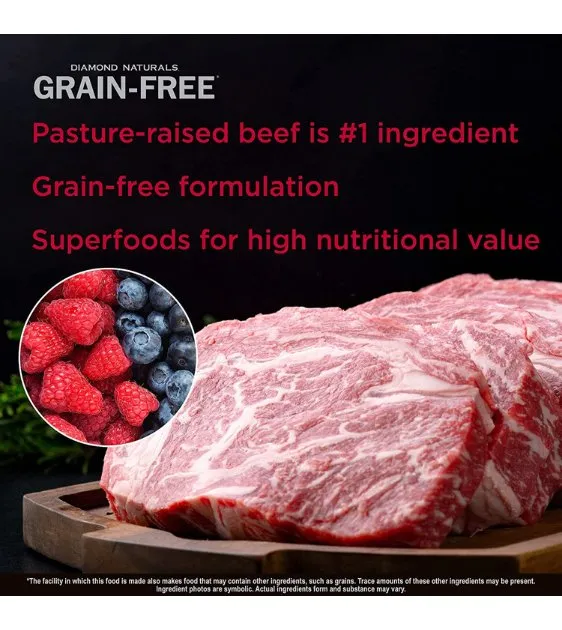 Diamond Naturals Grain-Free (Pasture-Raised Beef & Sweet Potato) Dog Food