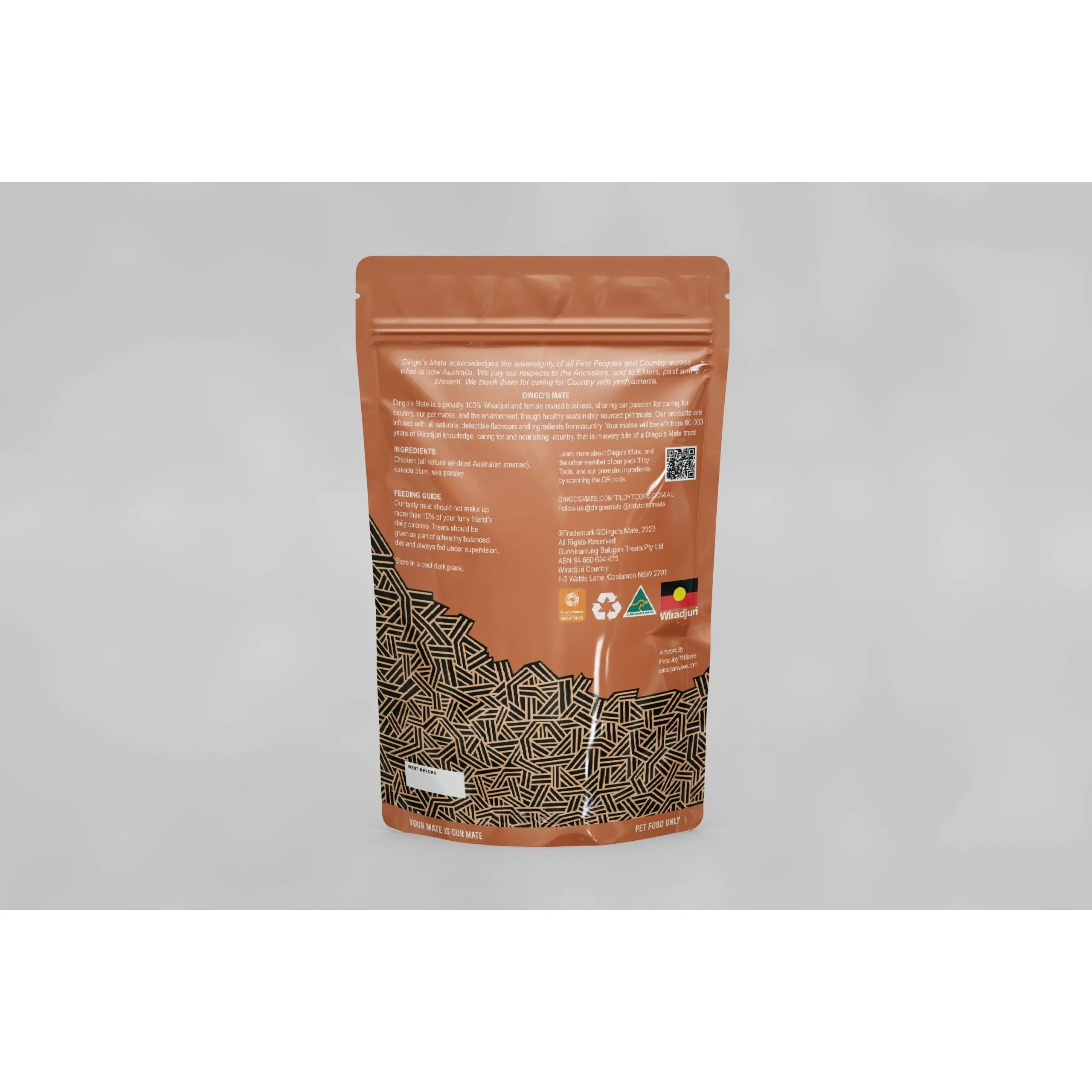 Dingos Mate Chicken with Kakadu Plum Turmeric and Pumpkin Bites Dog Treats 200g
