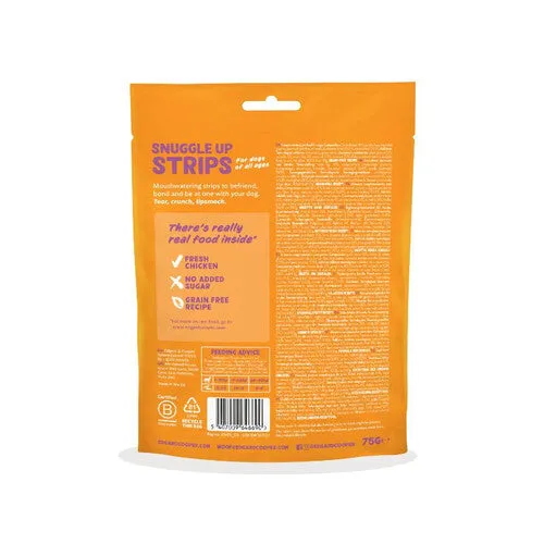 Edgard & Cooper Adult Dog Strips Treat Chicken 75g