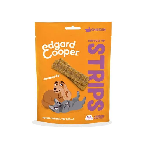 Edgard & Cooper Adult Dog Strips Treat Chicken 75g