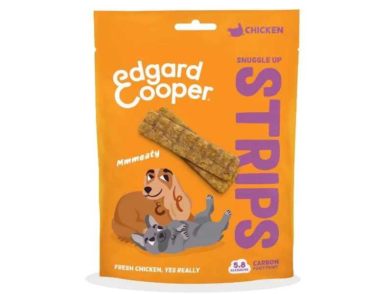 Edgard & Cooper Adult Dog Strips Treat Chicken 75g