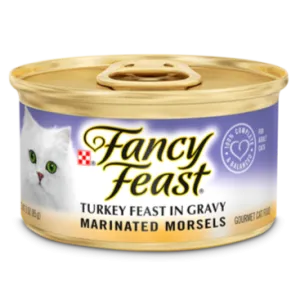 Fancy Feast Marinated Morsels Turkey Feast in Gravy Wet Cat Food