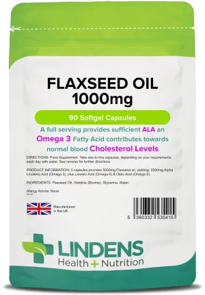 Flaxseed Oil 1000mg Capsules