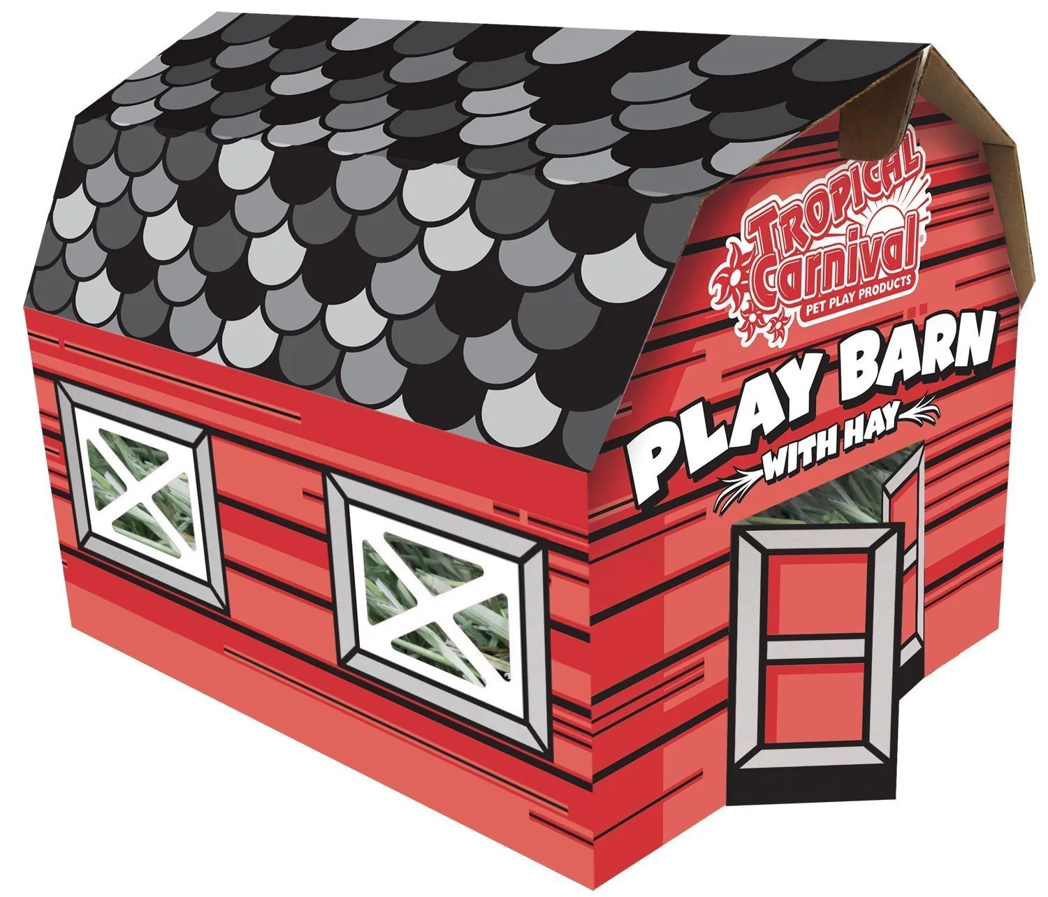 F.M. Brown's Tropical Carnival Play Barn with Hay 3 oz