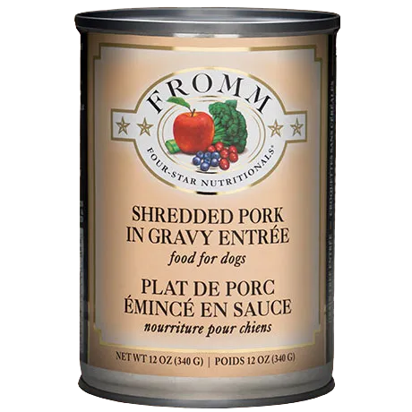 Fromm Four-Star Shredded Pork in Gravy Wet Dog Food