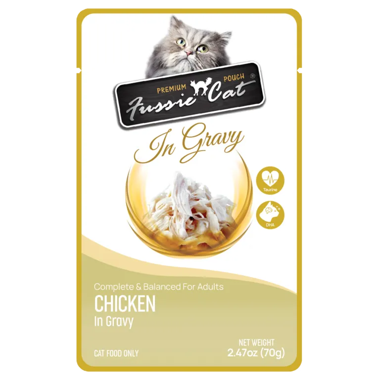 Fussie Cat In Gravy Chicken Wet Cat Food Pouch