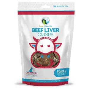 Green Coast Pet Beef Liver Crisps Treats for Dogs