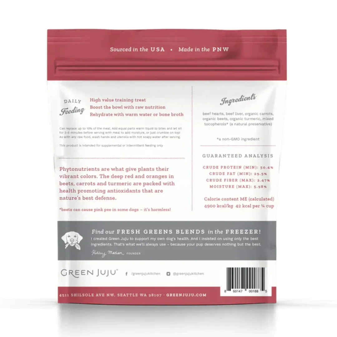 Green Juju Beef Red Freeze Dried Whole Food Bites