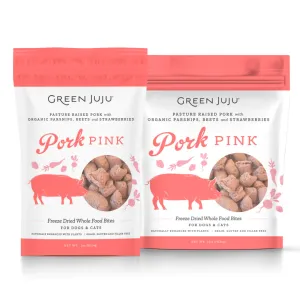 Green Juju - Freeze Dried Whole Food Bites - Pork Pink