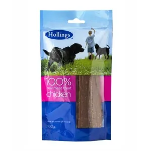 Hollings Real Meat 100% Natural Chicken Dog Treat 100g