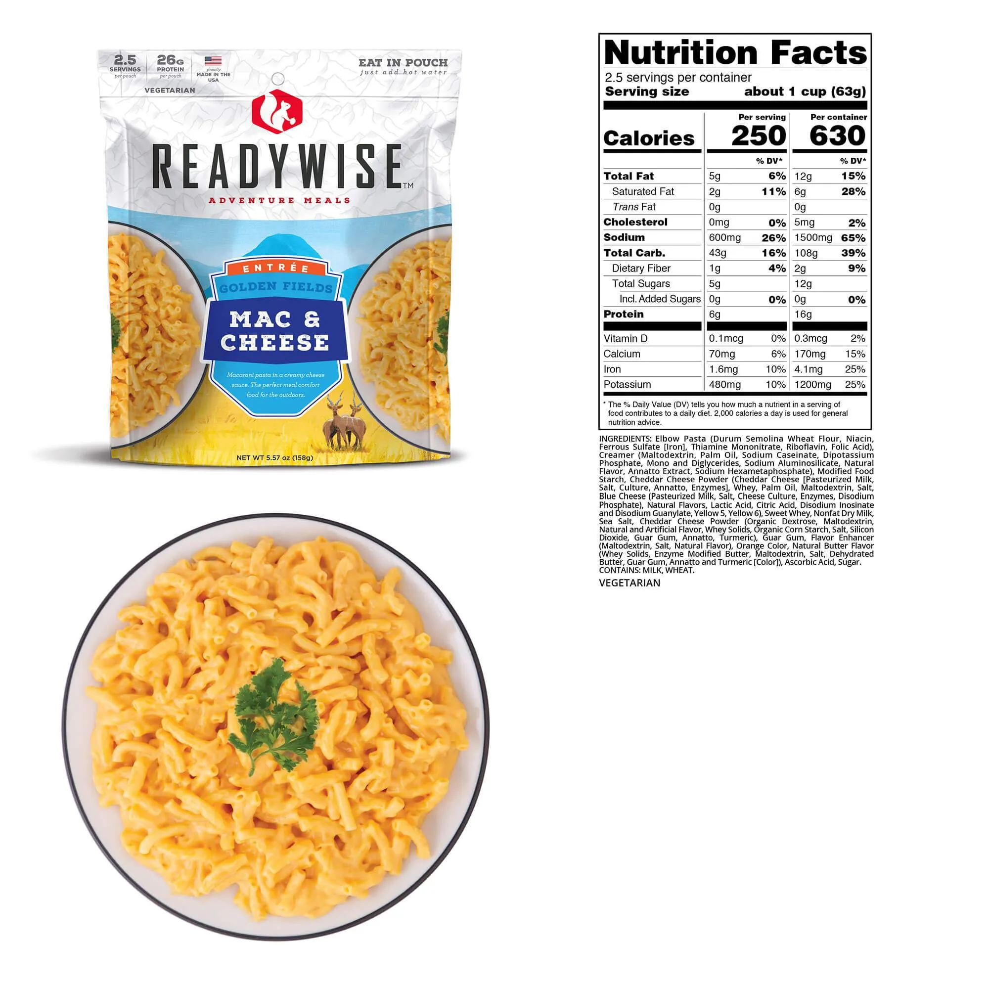 Hunting Calorie Freeze Dried Food Bucket Calories and Protein Boost