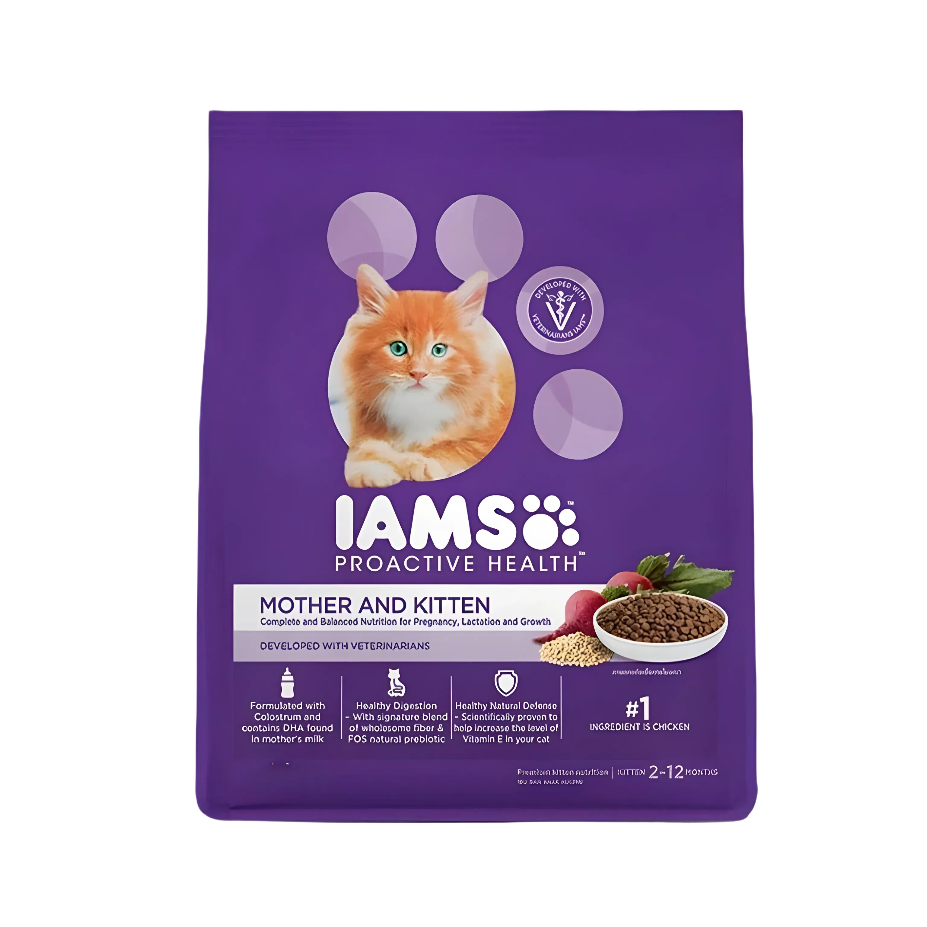 IAMS KITTEN & MOTHER DRY FOOD (M)