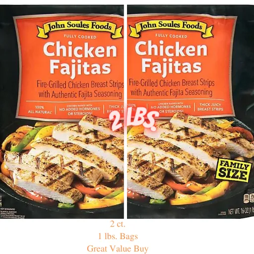 John Souls Chicken Fajitas Breast Strips 2 lbs. (Great Value Buy) 2ct/$9.49 each