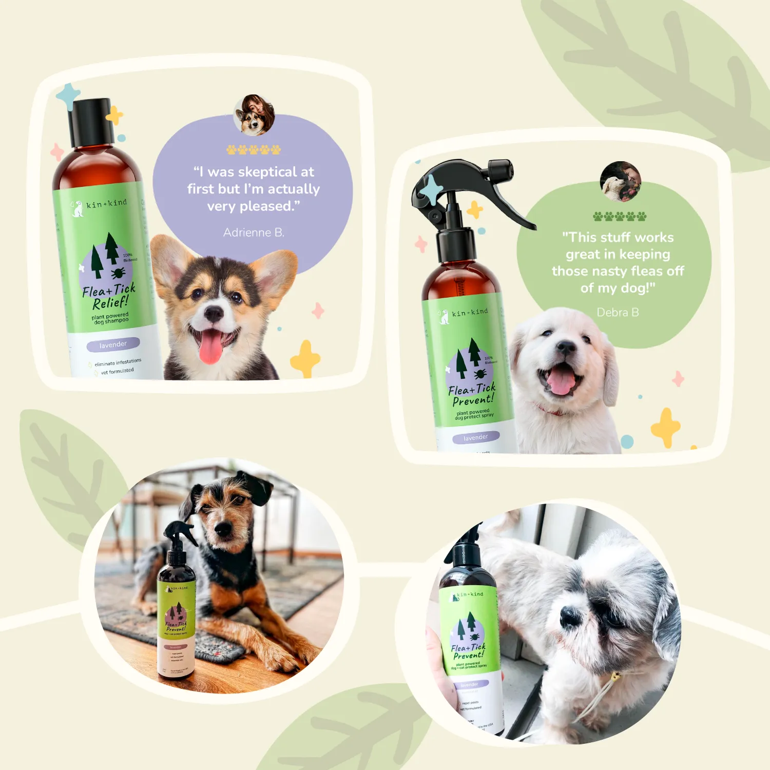 **Kin Kind Flea/Tick Lavender Shampoo 12oz.