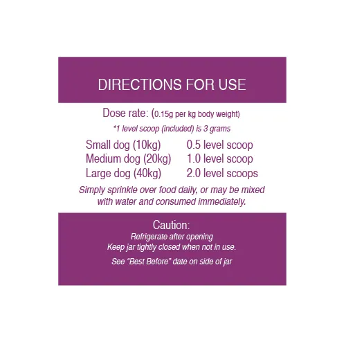 LifeWise Purple Boost Dog Supplement 180g