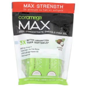 Max High Concentrate Omega-3 Coconut Bliss 60 Count By Coromega