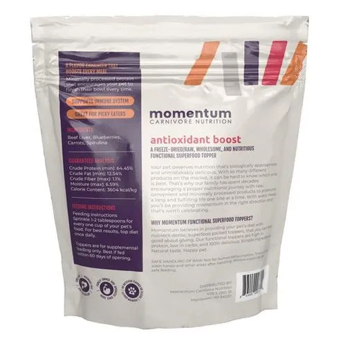 Momentum Carnivore Nutrition Antioxidant Boost Topper Topper Freeze Dried Raw