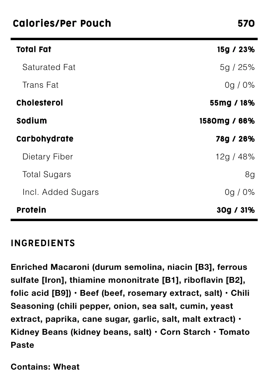MOUNTAIN HOUSE PROPAK CHILI MAC WITH BEEF