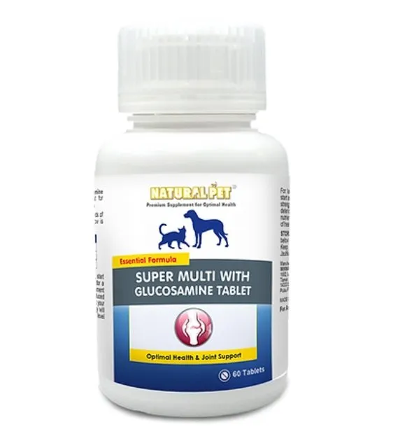 Natural Pet® Super Multi with Glucosamine Tablet Supplement for Cats & Dogs
