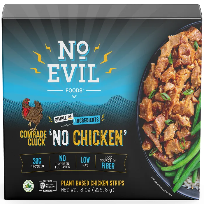 No Evil Foods - Classic Cluck: No Chicken Strips, 8oz