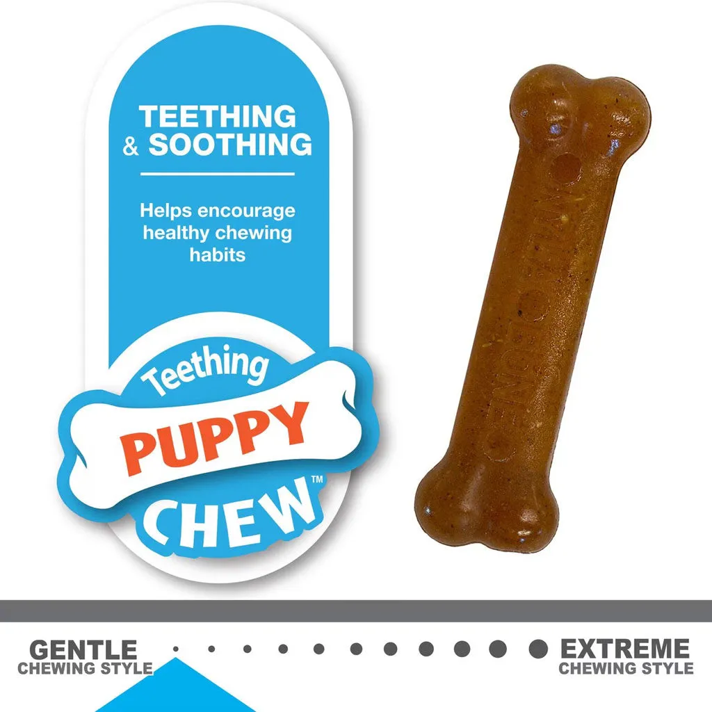 Nylabone Classic Puppy Chew Flavored Durable Dog Chew Toy, X-Small/Petite