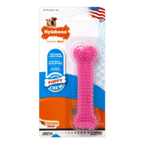 Nylabone Puppy Teething & Soothing Flexible Chew Bone