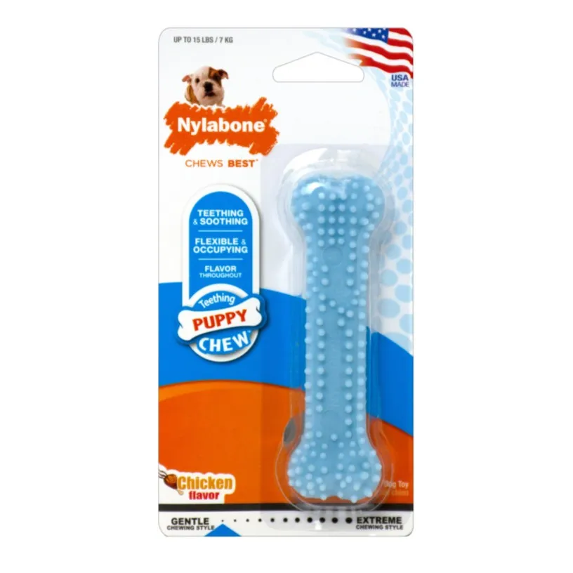 Nylabone Puppy Teething & Soothing Flexible Chew Bone