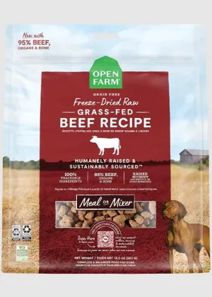Open Farm Grass-Fed Beef Freeze Dried Raw Dog Food 382g