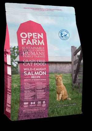 Open Farm Wild-Caught Salmon Recipe Grain-Free Dry Cat Food 4lb
