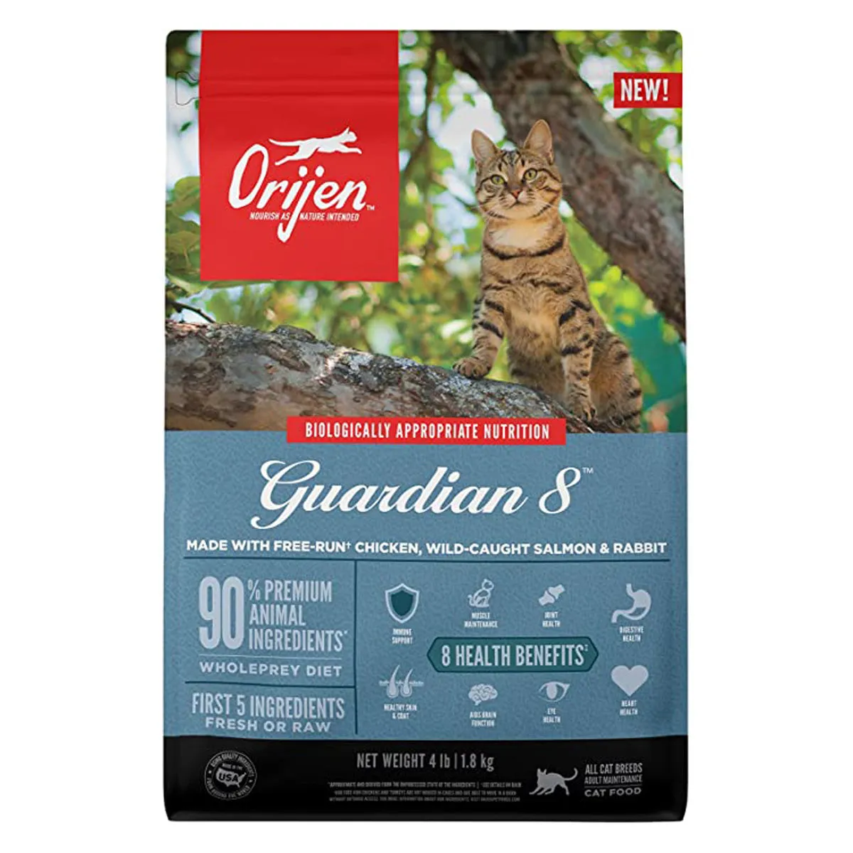 Orijen Grain Free Guardian 8 Dry Cat Food 4lb