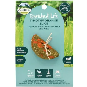 Oxbow Animal Health Enriched Life Timothy Orange Slice Small Animal Chew Toy