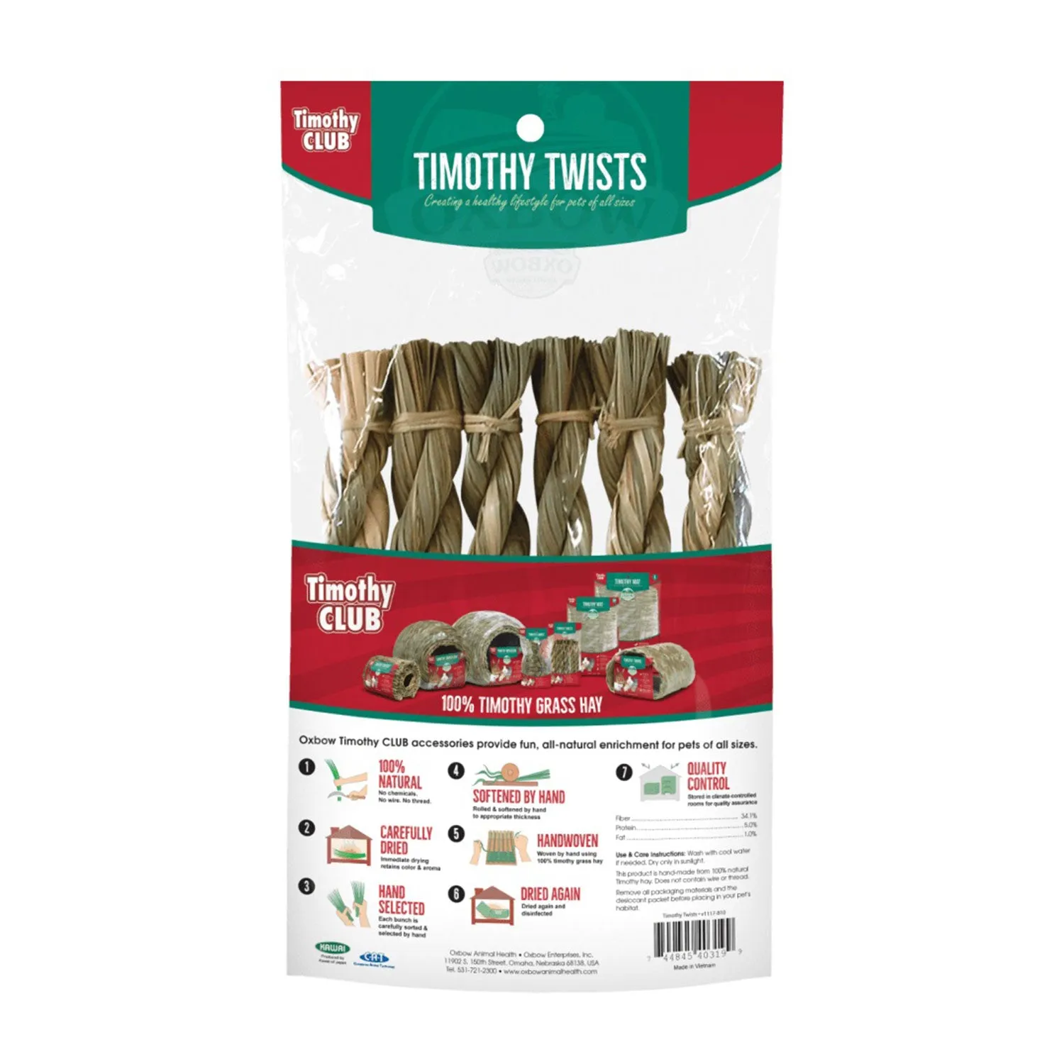 Oxbow Timothy Club Timothy Twists 6pk