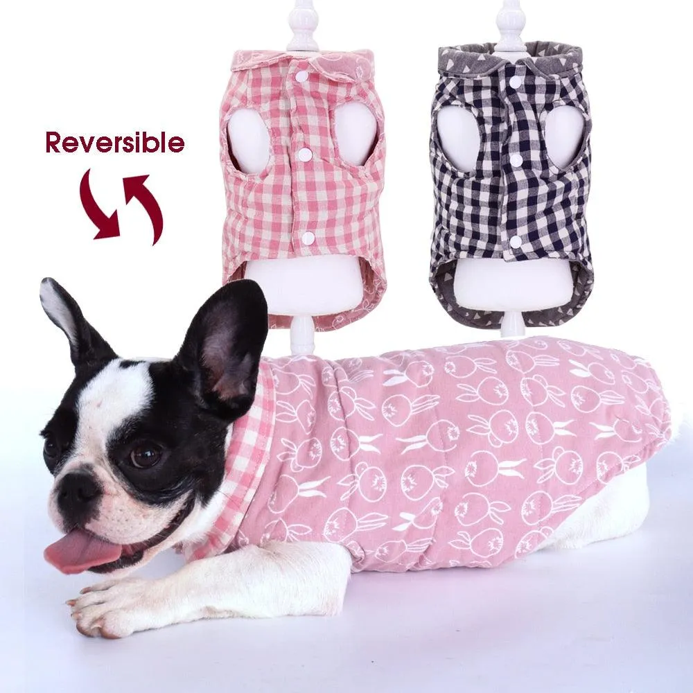 Plaid Print Vest for Dogs