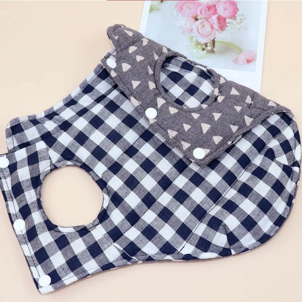 Plaid Print Vest for Dogs